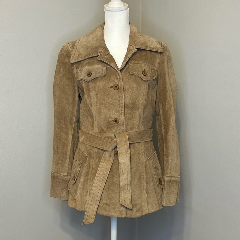 Vintage 70s Brown Suede Jacket